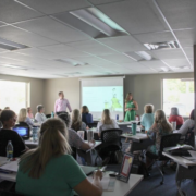 Owner, Wade Hunstman speaks to his alma mater high school, Springdale, about the newly open Lice Clinics of America in Northwest Arkansas.